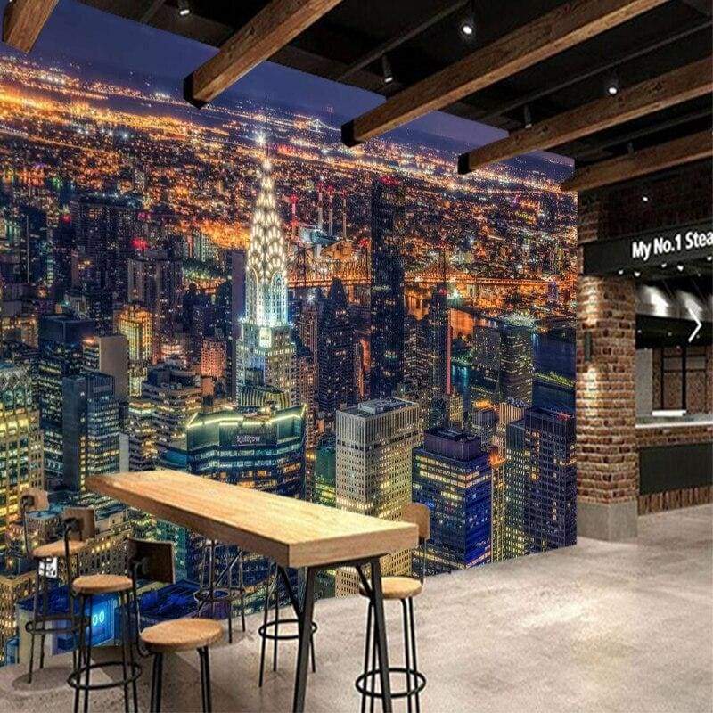 Carta da parati vintage di New York City