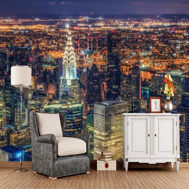 Carta da parati vintage di New York City