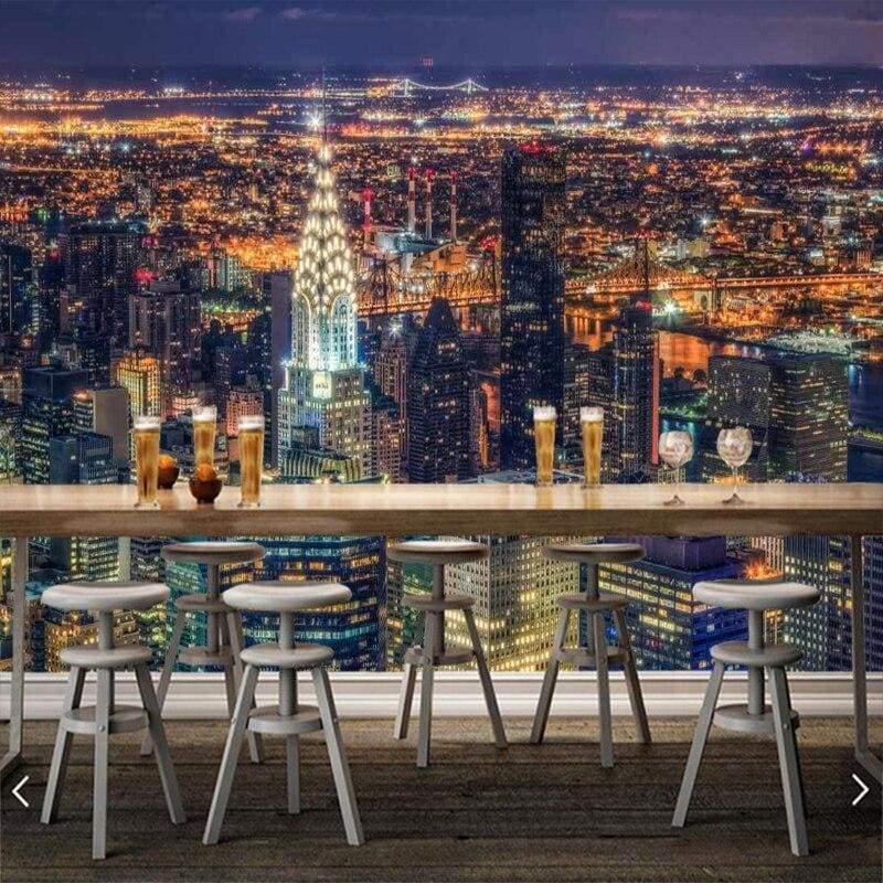 Carta da parati vintage di New York City