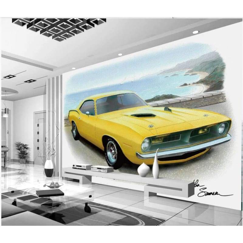 Carta da parati per auto americane Vintage
