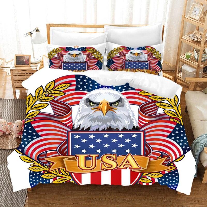 Set letto bandiera americana vintage