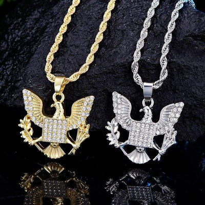 Ciondolo aquila d'oro Vintage