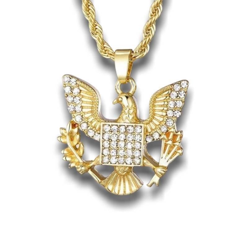 Ciondolo aquila d'oro Vintage