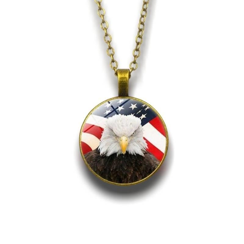 Ciondolo da uomo vintage Eagle
