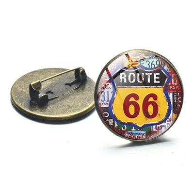 Spilla Route 66 vintage
