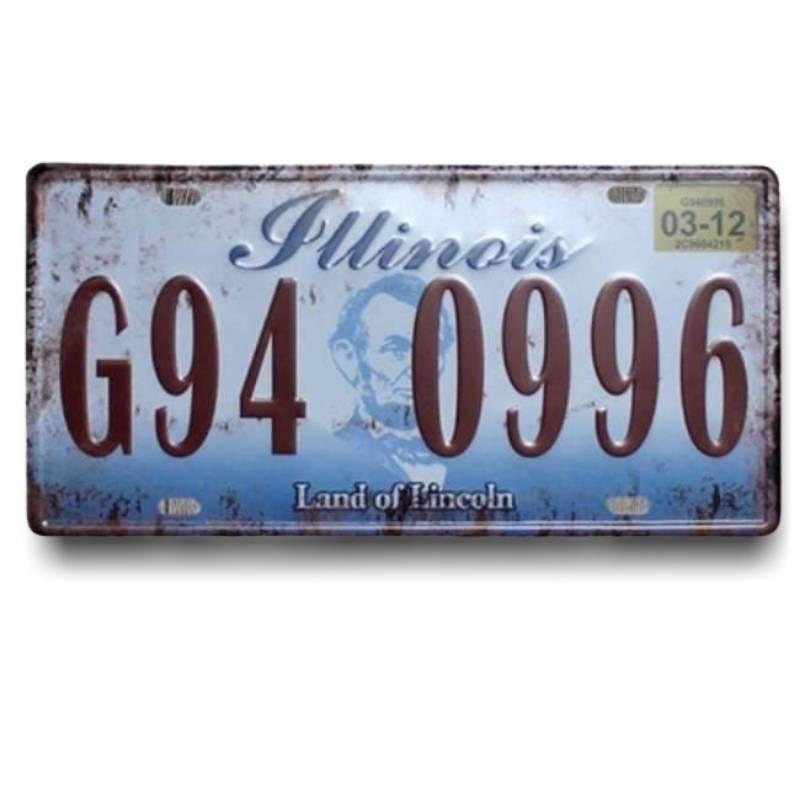 Piatto Vintage dell'Illinois