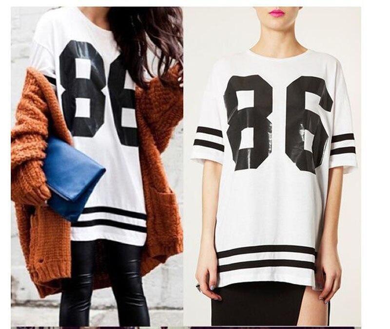 T-shirt da baseball vintage a righe da donna