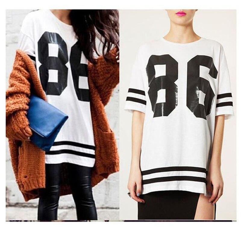 T-shirt da baseball vintage a righe da donna