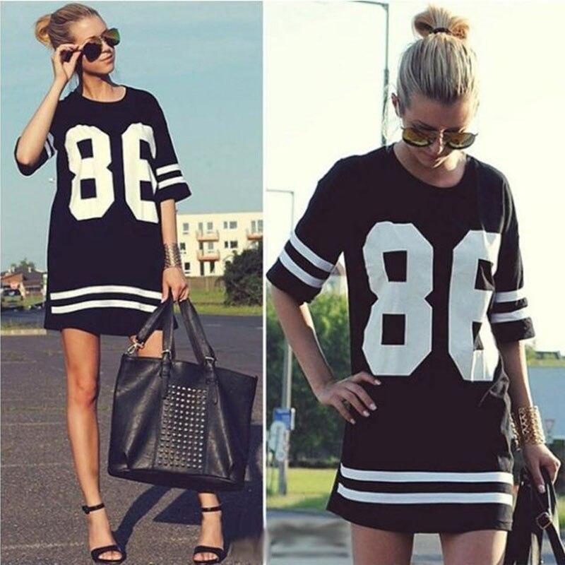 T-shirt da baseball vintage a righe da donna