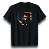 T-shirt a maniche corte da baseball vintage da uomo