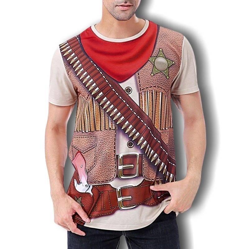 T-shirt country vintage da uomo