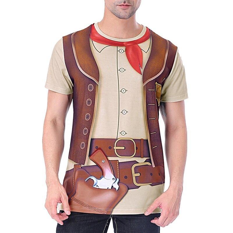 T-shirt country vintage da uomo