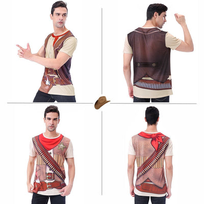 T-shirt country vintage da uomo