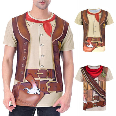 T-shirt country vintage da uomo