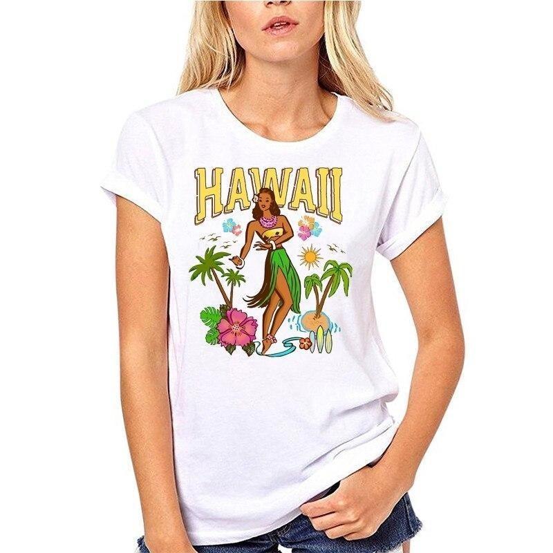T-shirt hawaiana vintage da ragazza