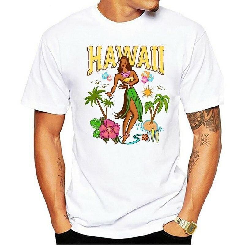 T-shirt hawaiana vintage da ragazza