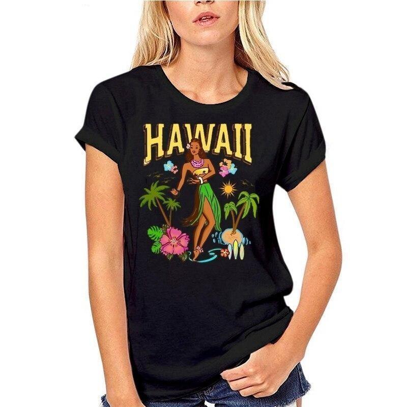 T-shirt hawaiana vintage da ragazza