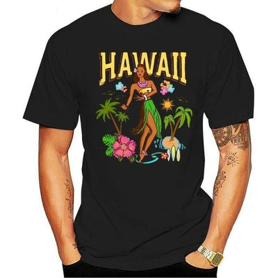 T-shirt hawaiana vintage da ragazza