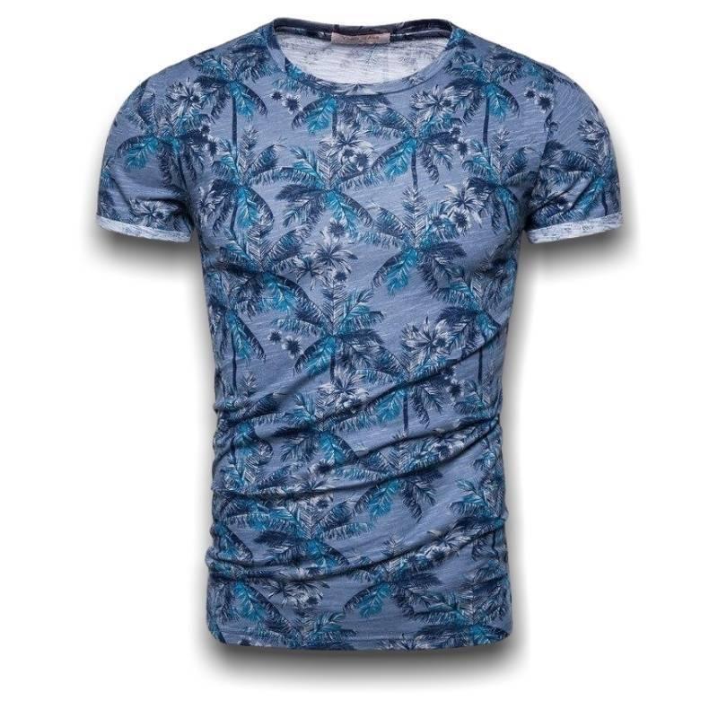 T-shirt hawaiana vintage da uomo