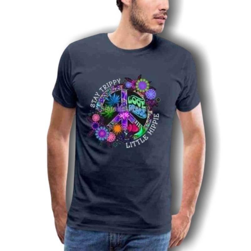 T-shirt Hippie vintage da uomo