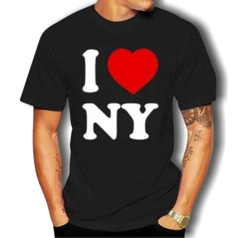T-shirt vintage da uomo I Love NY