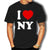 T-shirt vintage da uomo I Love NY