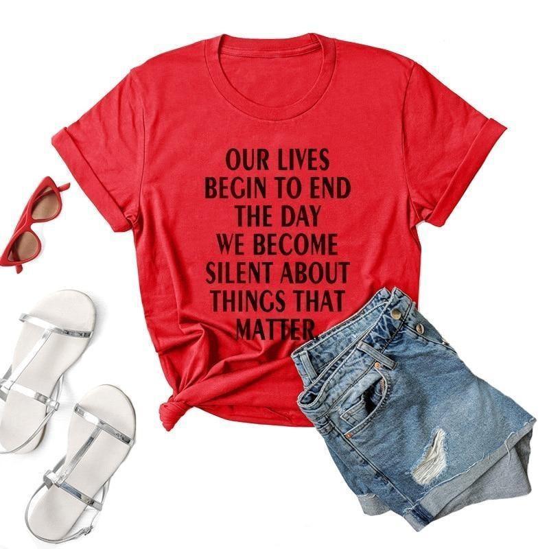 T-shirt vintage Martin Luther King da donna