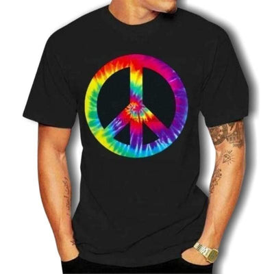 T-shirt Hippie multicolore vintage