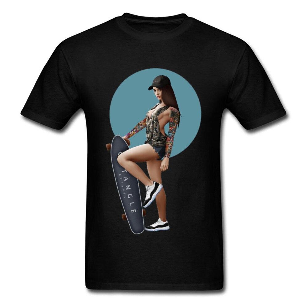 T-shirt da ragazza pin up vintage