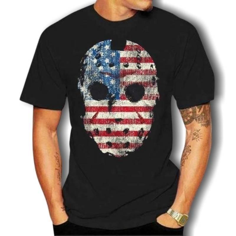 T-shirt da uomo stile americano vintage
