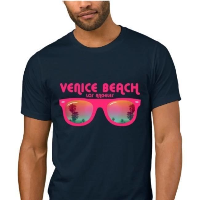 T-shirt da uomo vintage Venice Beach