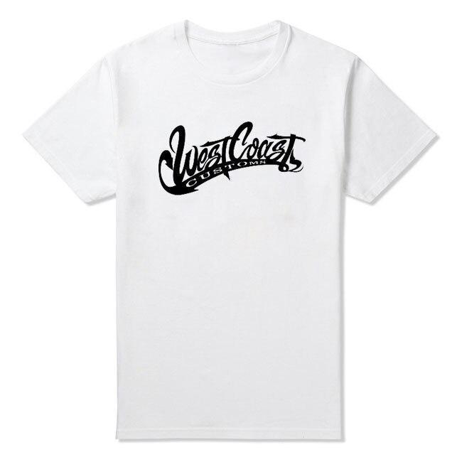 T-shirt vintage della costa occidentale