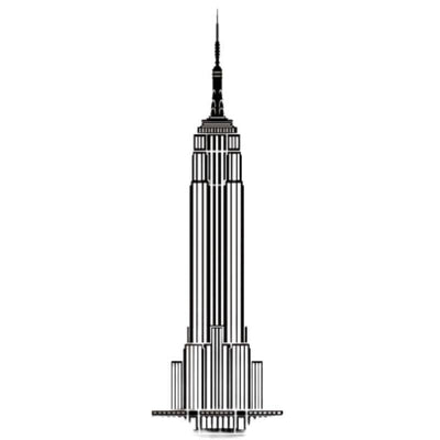 Decalcomanie di costruzione Vintage di New York