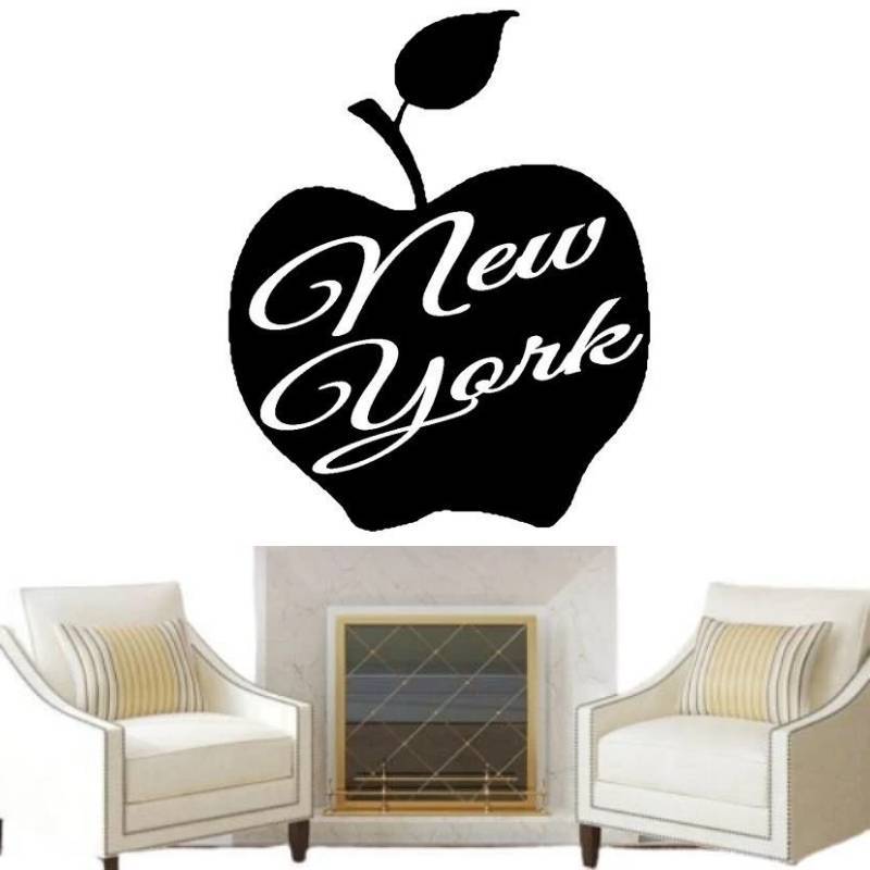 Adesivi di scrittura vintage di New York