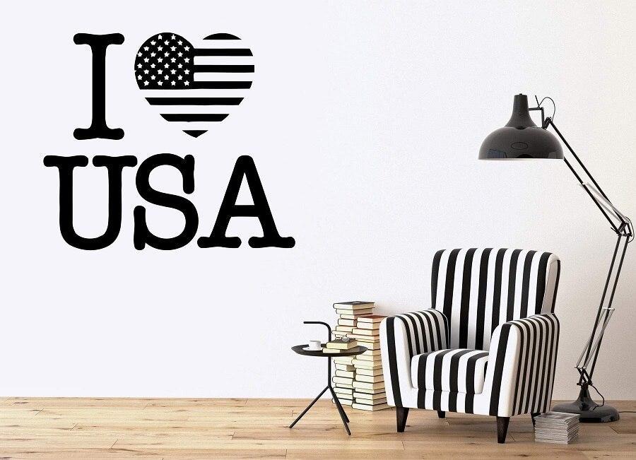 Adesivi murali vintage americani