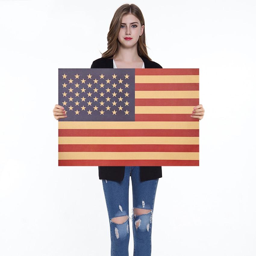 Adesivi murali bandiera americana vintage