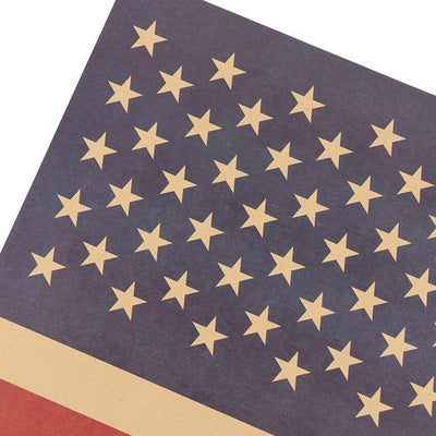 Adesivi murali bandiera americana vintage