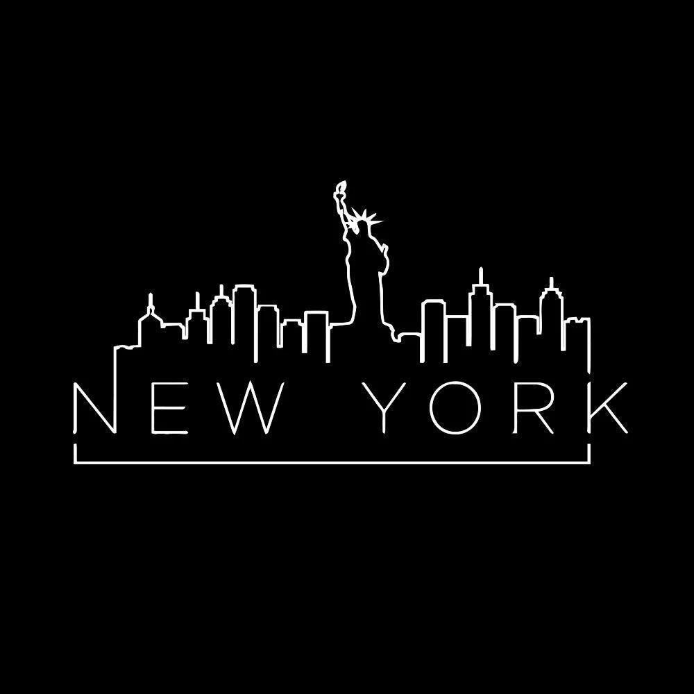 Adesivi murali vintage di New York