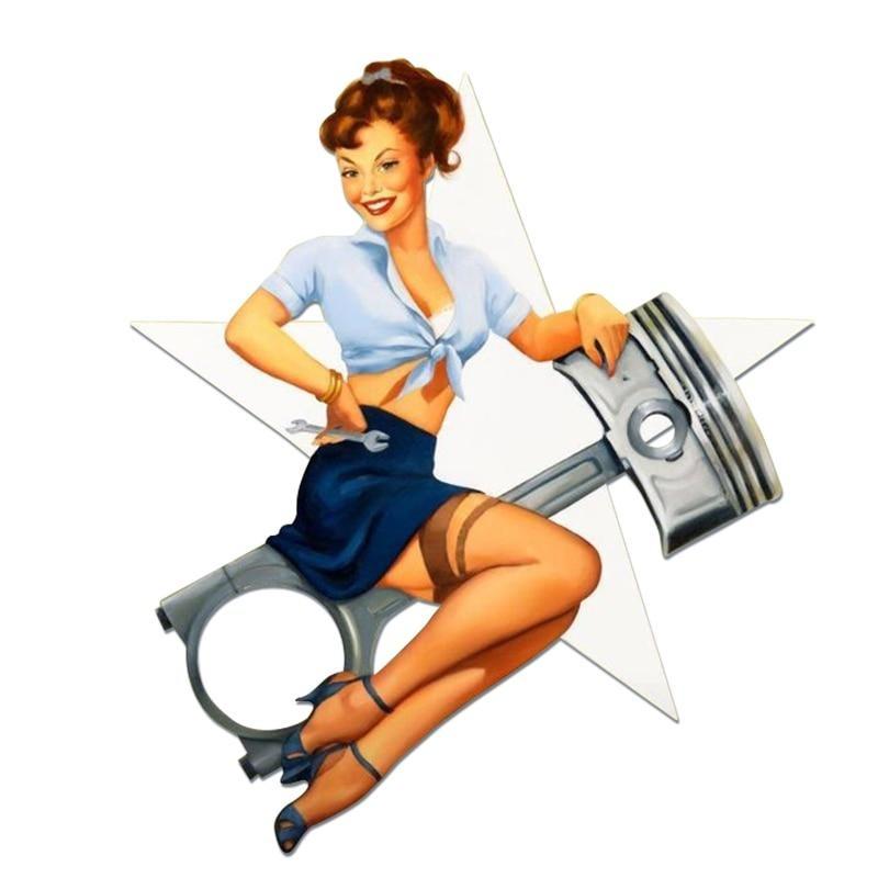 Adesivi murali pin up americani