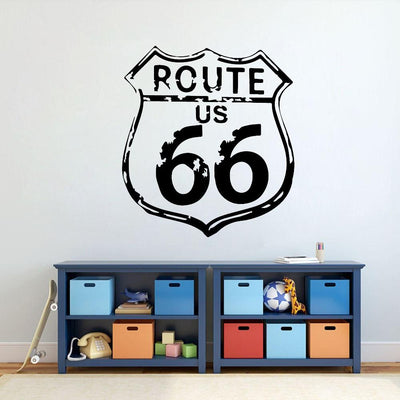 Adesivi murali Route 66 vintage