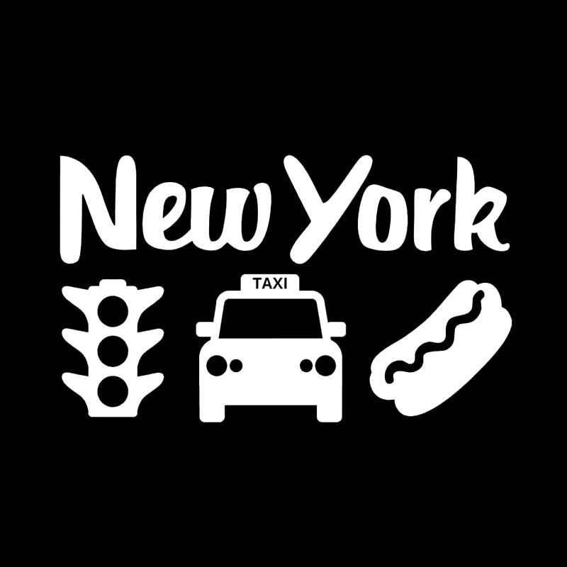 Adesivi vintage per computer portatile di New York