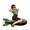 Adesivi Bomber Pin Up vintage