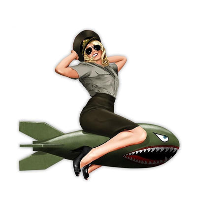 Adesivi Bomber Pin Up vintage