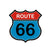 Decalcomanie vintage Route 66
