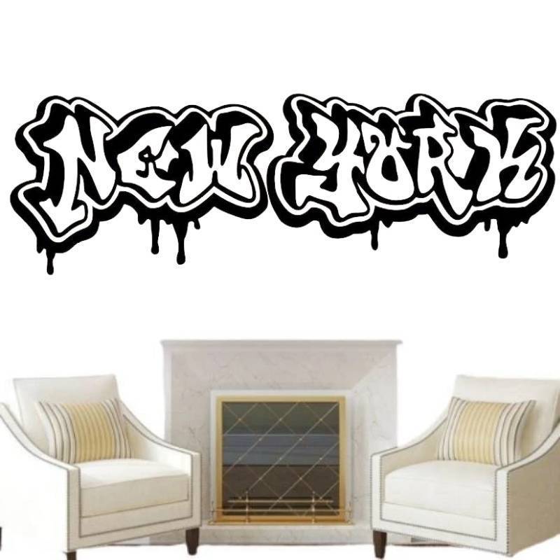 Etichette Vintage New York adesivi