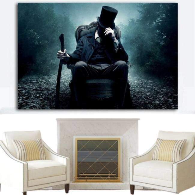 Dipinto Vintage di Abraham Lincoln