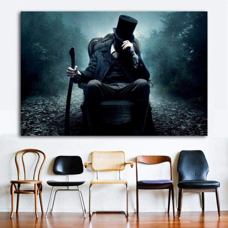 Dipinto Vintage di Abraham Lincoln