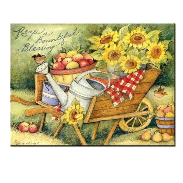 Pittura dell'agricoltore dell'annata