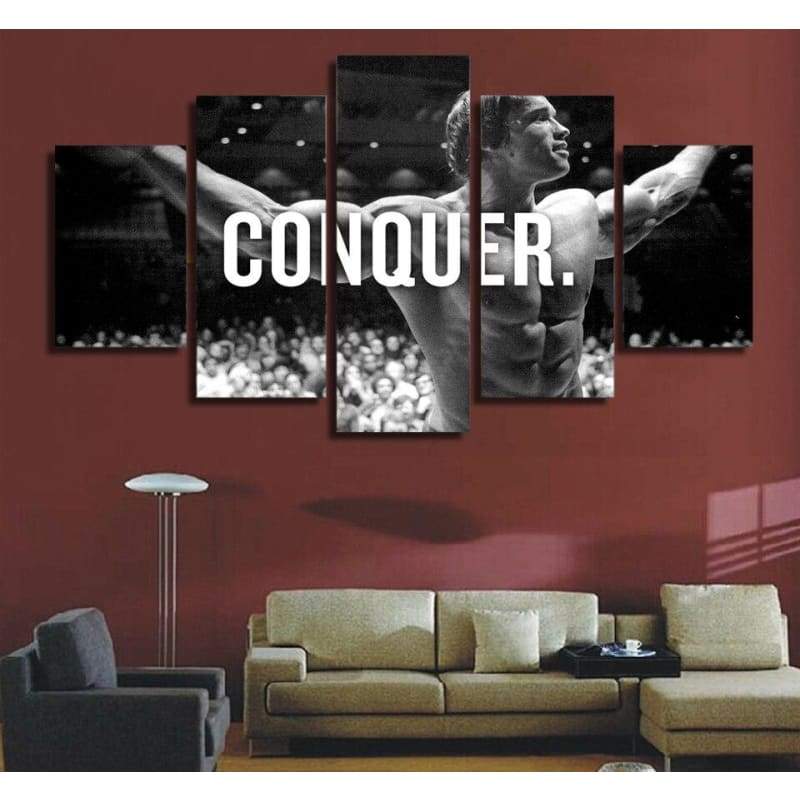 Dipinto Vintage di Arnold Schwarzenegger