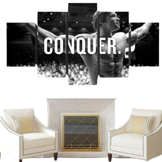 Dipinto Vintage di Arnold Schwarzenegger